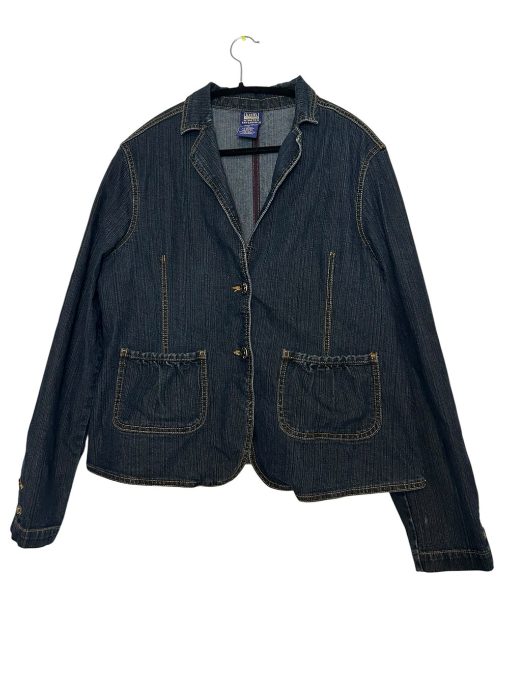 Classic Dark Indigo Denim Blazer Jacket b.u.m equipment.